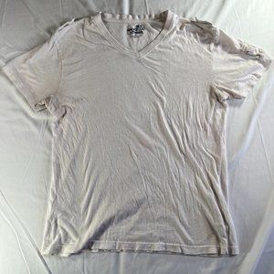 Men's Brooklyn Xpress White Shoulder Strap V Neck T-Shirt Size XL